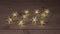 Anna's Collection - 10Pcs Silver 3D Star 6,5 cm 10Led Warm White 1,5M