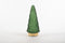 Anna's Collection - Tree Glass 10,5X24,5Cm Matt Green With Golden Base 10Le