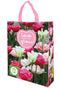 JUB - Shopping Bag met Tulpen Roze 'Love what you Grow'