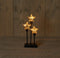 Anna's Collection - 3 ster glas op metalen frame b.o.t. 14,5x7x32 cm 2xAA 6h/18h timer