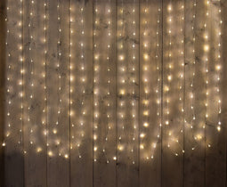 Anna's Collection - GORDIJNVERLICHTING 280L 200X140CM LED WARM WIT 20 STRENG 5M TRANSPARANT AANLO...