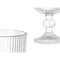 Wijnglas Strepen Transparant Glas 260 ml (6 Stuks)