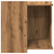 Kattenbakkast 53x53x51 cm bewerkt hout artisanaal eikenkleurig