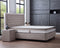 Boxspring Skybedd Oxybedd 160x200 Beige met Opbergruimte