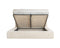 Aanbidding Bed Melodie 140 x 200 Rib Teddy - Met Luxe Matras - Parel Beige - Met Opbergruimte