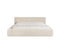Aanbid Ledikant Melody 180 x 200 Rib Teddy - Met Luxe Matras - Parel Beige - Met Opbergruimte