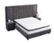 Boxspring Skybedd Bamboobedd 140x200 Antraciet met Opbergruimte