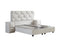Boxspring Skybedd Dolcebedd 160x200 Beige met Opbergruimte