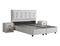 Boxspring Skybedd Modebedd 140x200 Beige met Opbergruimte