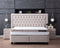 Boxspring Skybedd Oxybedd 180x200 Beige met Opbergruimte