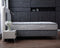 Boxspring Skybedd Ergobedd 180x200 Beige/Lichtblauw met Opbergruimte