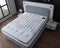 Boxspring Skybedd Ergobedd 180x200 Beige/Lichtblauw met Opbergruimte