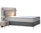 Boxspring Skybedd Ergobedd 180x200 Beige/Lichtblauw met Opbergruimte