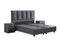 Boxspring Skybedd Birdybedd 140x200 Antraciet met Opbergruimte