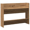 Wandschoenenkast 80x18x60 cm bewerkt hout artisanaal eikenkleur