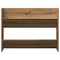 Wandschoenenkast 80x18x60 cm bewerkt hout artisanaal eikenkleur
