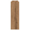 Wandschoenenkast 80x18x60 cm bewerkt hout artisanaal eikenkleur
