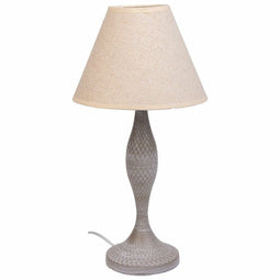 Bureaulamp Alexandra House Living Wit Grijs Metaal Stof 220-240 V 23 x 46 x 23 cm