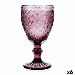 Fluitglas Bidasoa Rose Moon Roze Glas 350 ml (6 Stuks)
