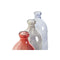 Vaas DKD Home Decor Zwart Rood Marineblauw Gehard glas 13 x 13 x 35 cm (3 Stuks)