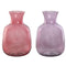 Vaas Home ESPRIT Roze Lila Kristal 19 x 19 x 36 cm (2 Stuks)