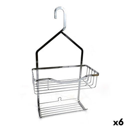 Douchehanger Confortime Chromed Aluminium Zilverkleurig 27,5 x 12,5 x 50,5 cm (6 Stuks)