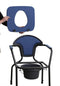 OPEN sanitaire stoel met hoogteverstelling Marineblauw