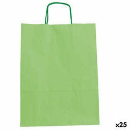 Zakken Fama Papier Met handvatten Lichtgroen 15 x 8 x 21 cm 25 Stuks