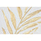 Schilderij Home ESPRIT Wit Gouden Canvas Hout MDF Modern Blad van een plant 42 x 4 x 42 cm (2 Stuks)