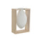 Vaas Home ESPRIT Wit Natuurlijk Hout Kristal 17 x 12 x 25 cm