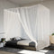 Hangende klamboe 156 gaas 220x180x180 cm wit
