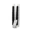 Annas collection - 2Pcs Black Swirl Rustic Wax Taper Candle 23Cm 3D Wick R