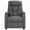 Fauteuil verstelbaar stof donkergrijs