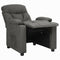 Fauteuil verstelbaar stof donkergrijs