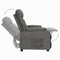 Fauteuil verstelbaar stof donkergrijs