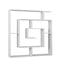 Planken Alexandra House Living Wit Hout MDP 125 x 129 x 22 cm Doolhof