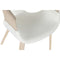 Keukenstoel Home ESPRIT Wit Polyester Hout 55,5 x 67,5 x 80,5 cm