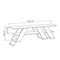 Tv-meubel Alexandra House Living Diagonal Bruin 140 x 40 x 34 cm