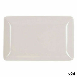 Snackdienblad La Mediterránea Melamine Wit Helderheid 20 x 13 x 2 cm (24 Stuks)