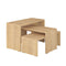 Set van 3 tafels Alexandra House Living Ek Hout MDP 32 x 65 x 30 cm 24 x 65 x 30 cm 39 x 65 x 30 cm