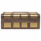 Doos-Juwelenkistje Alexandra House Living Gouden Aluminium Hout MDF 20 x 7 x 27 cm