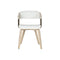 Keukenstoel Home ESPRIT Wit Polyester Hout 51 x 55 x 76,5 cm