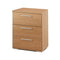 Nachtkastje Alexandra House Living Kersenboom Metaal Hout MDP 41 x 62 x 35 cm 3 lades