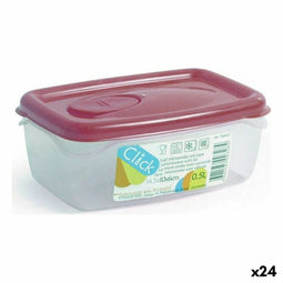 Rechthoekige lunchbox met deksel Dem 39582 Rechthoekig 14,5 x 10 x 6 cm (24 Stuks) (0,5 L) (14,5...