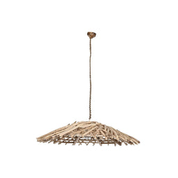 Plafondlamp Home ESPRIT Natuurlijk Hout Eucalyptushout 50 W 100 x 100 x 18 cm