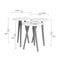 Set van 3 kleine tafels Alexandra House Living Wit Natuurlijk Hout MDP 35 x 49 x 35 cm 35 x 45 x...