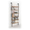 Boekenwinkel Alexandra House Living Zwart Ek Metaal Hout MDP 60 x 181 x 20 cm Trap industrial 6 P...