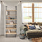 Boekenwinkel Alexandra House Living Zwart Ek Metaal Hout MDP 60 x 181 x 20 cm Trap industrial 6 P...