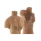 Decoratieve figuren Home ESPRIT Bruin Zwart Vrouw Mannen 13 x 9 x 40 cm (2 Stuks)