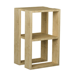 Hoofdtafel Alexandra House Living Ek Hout MDP 60 x 32 x 60 cm 1 Planken